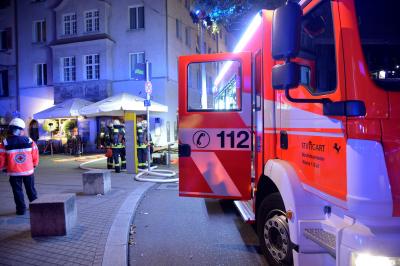 Brannte Pizzaofenverkleidung in Pizzaria in Stuttgart-Mitte